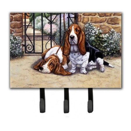 Jensendistributionservices Basset Hound at the Gate Leash or Key Holder MI11009